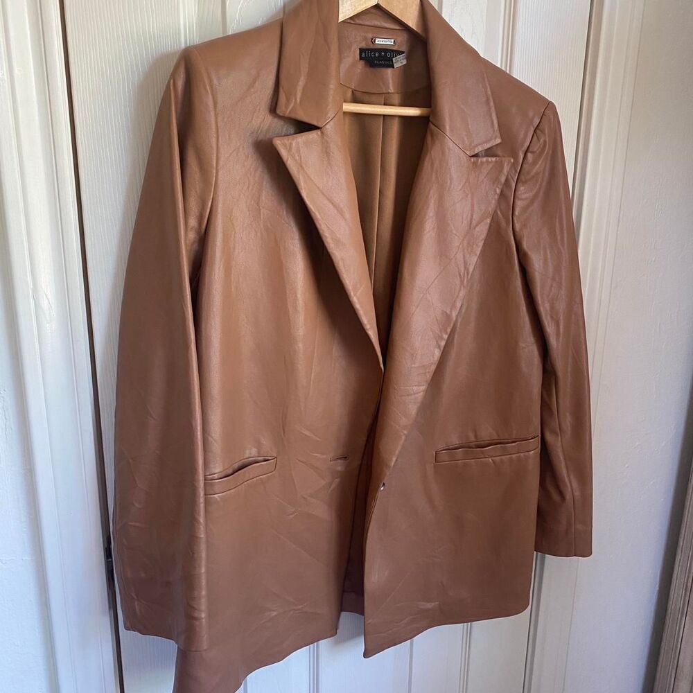 Alice-olivia Women's Brown and Tan Jacket
